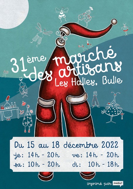 Marché Noël Artisans Bulle