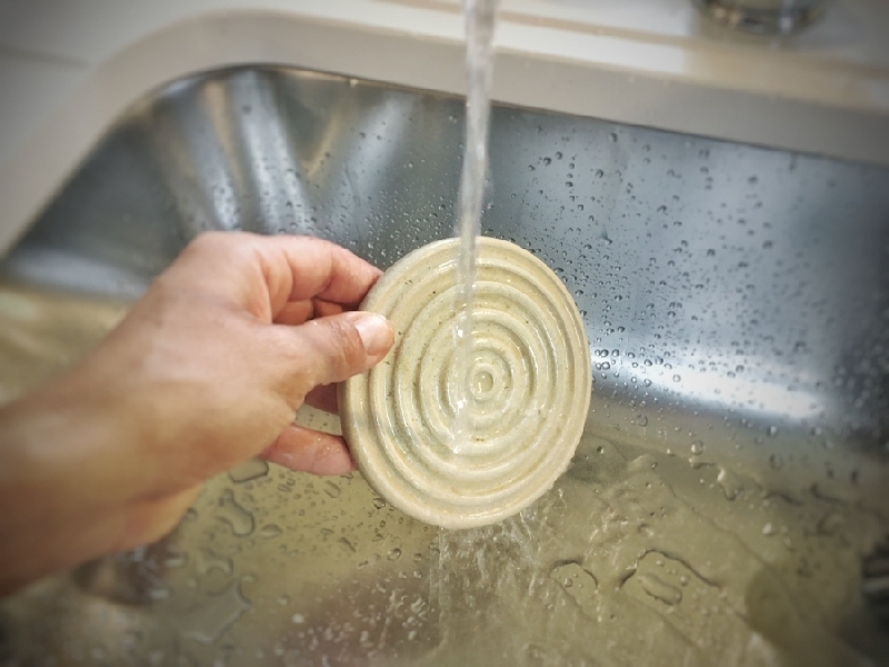 Porte-savon en céramique beige