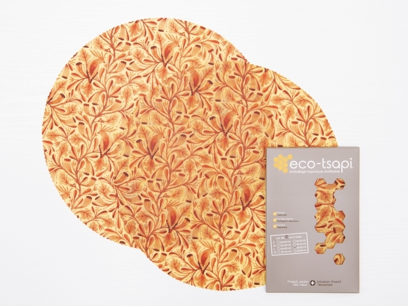 Emballage à la cire d'abeille LARGE rond ø 33 cm (2 pièces)
